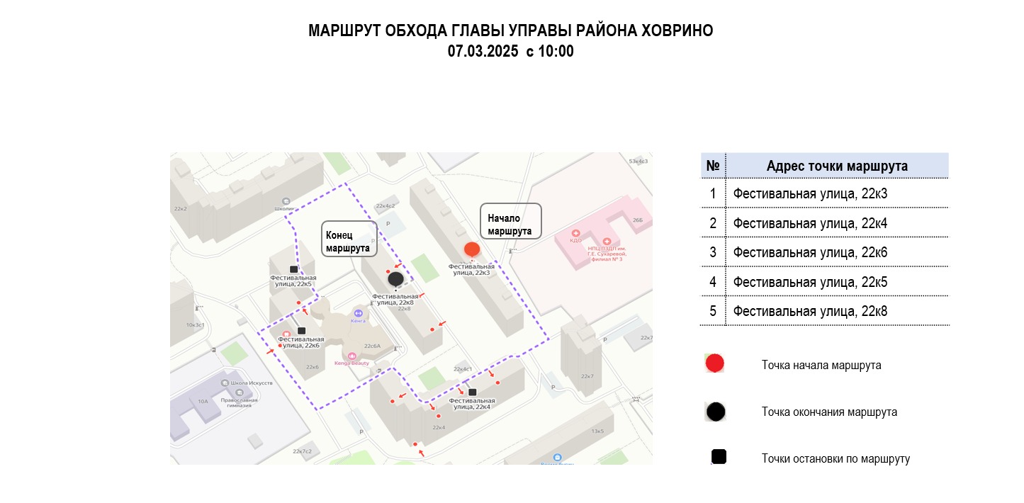 Субботний обход главы управы 07.03.2025
