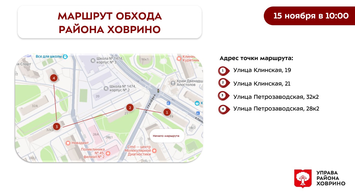 Субботний обход главы управы 15.11.2025