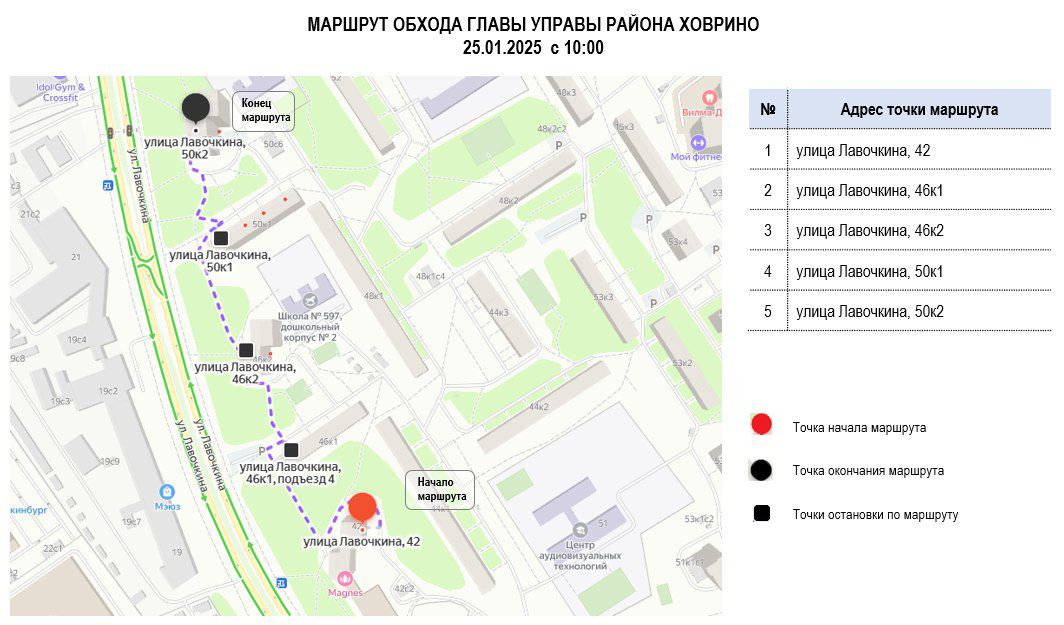 Субботний обход главы управы 25.01.2025