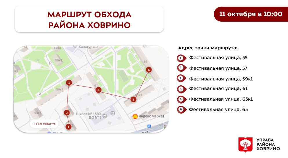 Субботний обход главы управы 11.10.2025