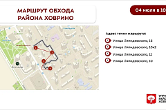 Обход территории района 